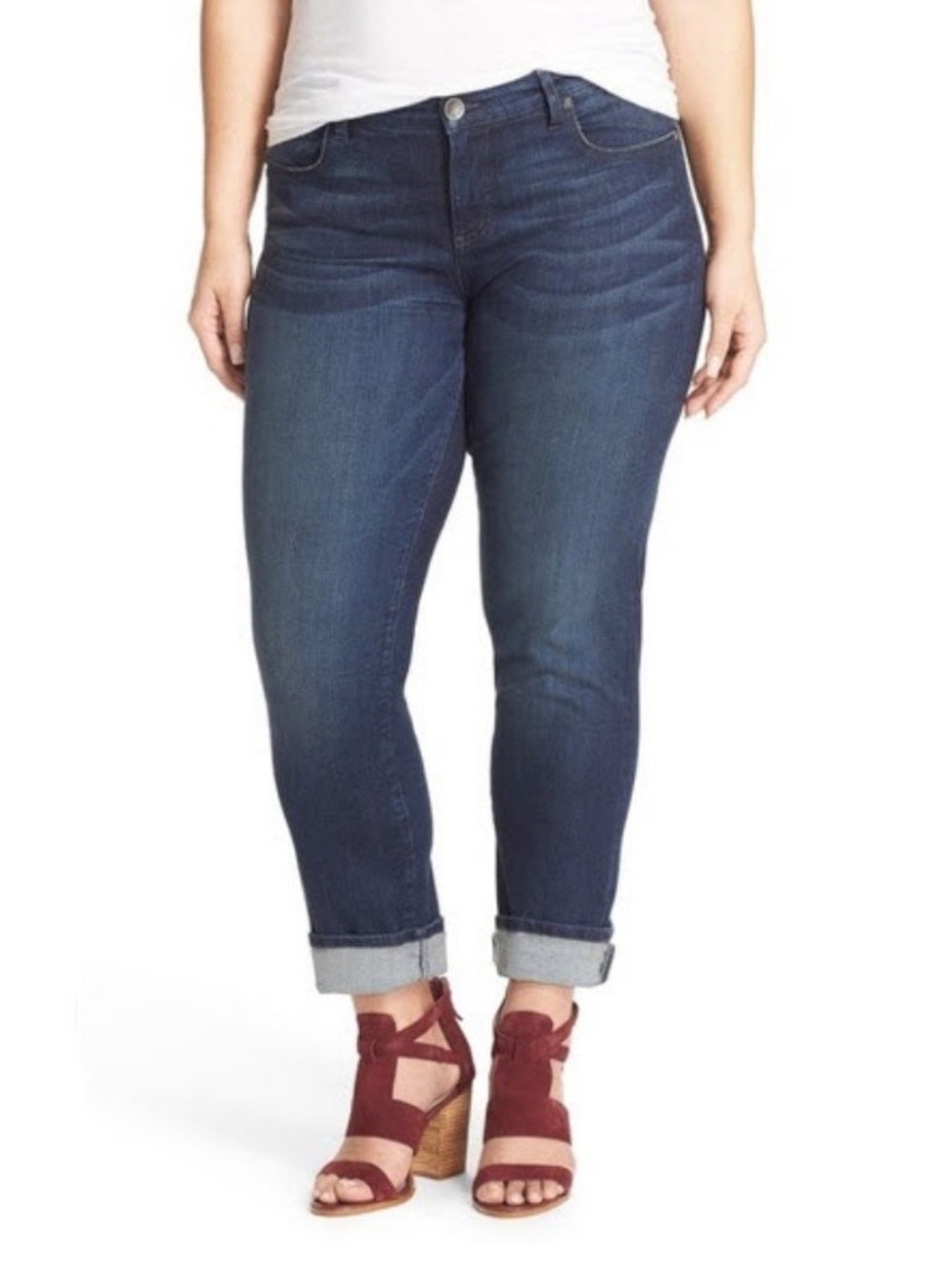Kut from the Kloth Catherine Boyfriend Jeans Medium Wash size 16W